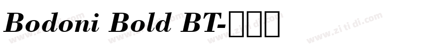 Bodoni Bold BT字体转换